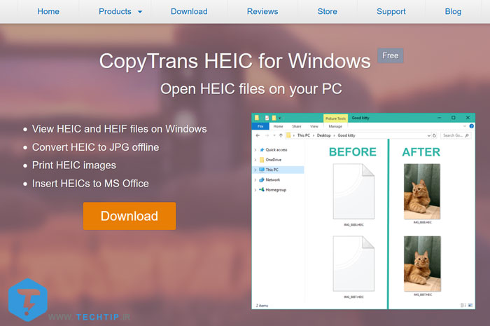 باز کردن فایل HEIC در ویندوز