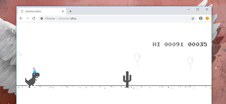 چگونه بازی پنهان دایناسور مرورگر کروم را بدون آفلاین شدن اجرا کنیم؟ | تک تیپ