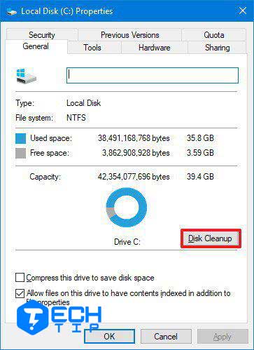 برای افزایش سرعت سیستم ، فضای دیسک را بازیابی کنید