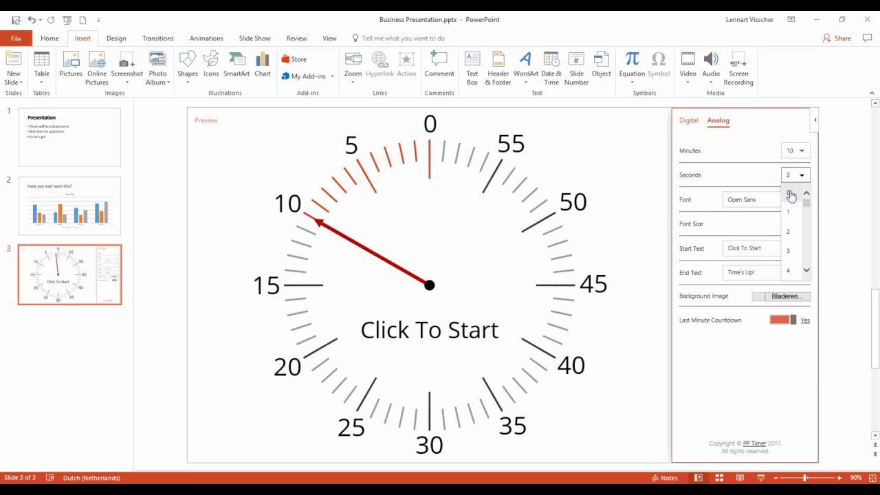 Embed A Clock In Powerpoint