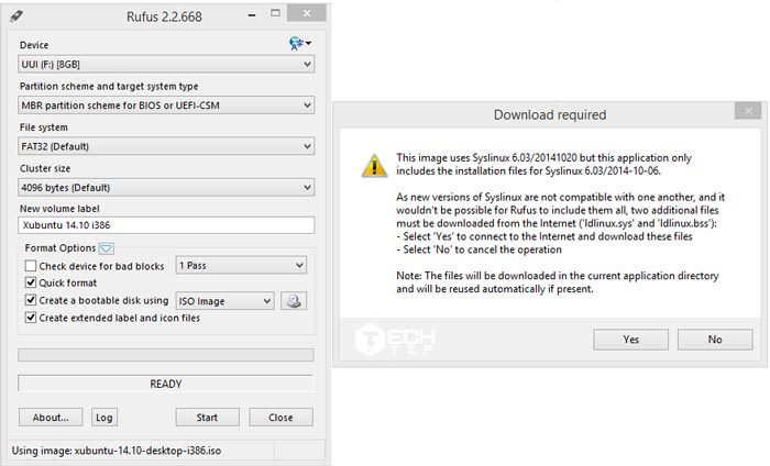 حل مشکل downloads of the ldlinux.sys and ldlinux.bss در rufus