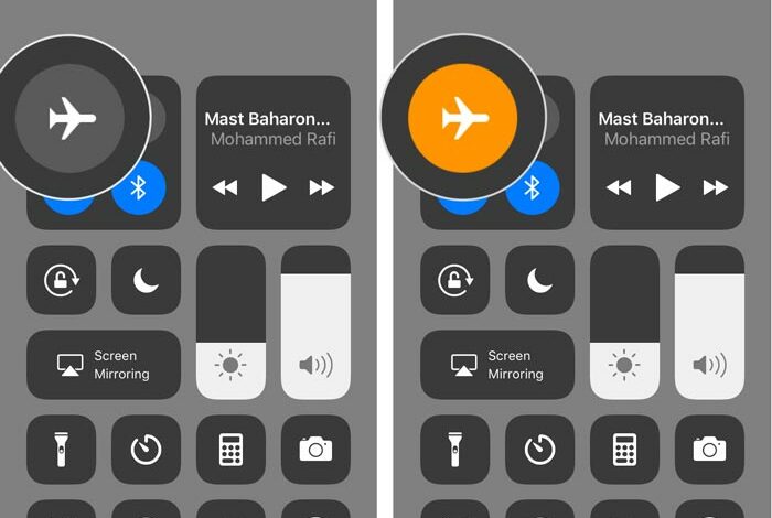 حالت هواپیما را در آیفون و آیپد روشن و خاموش کنید