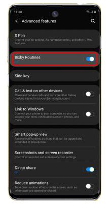 نحوه غیرفعال کردن Bixby Routines