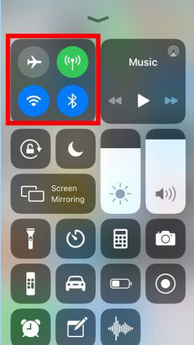 نحوه اتصال وای فای از کنترل سنتر iOS 13 در آیفون