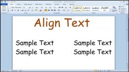 Aligning-Text-in-Word