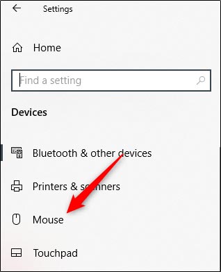 جا به جا کردن دکمه های موس از تنظیمات ویندوز 10