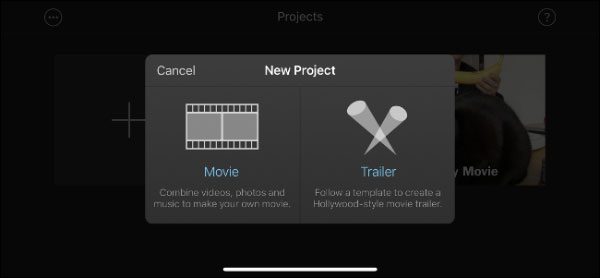 با برنامه iMovie در آیفون و آیپد تریلر بسازید