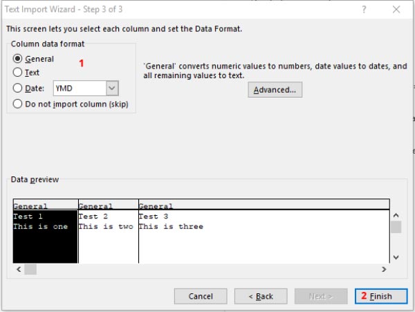 با استفاده از Microsoft Excel فایل های .tbl را اجرا کنید