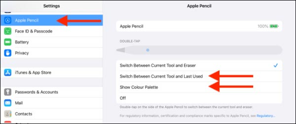 تغییر عملکرد دابل کلیک قلم اپل در آیپد پرو