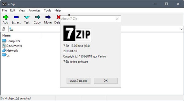 فشرده سازی فایل و استخراج: 7-Zip