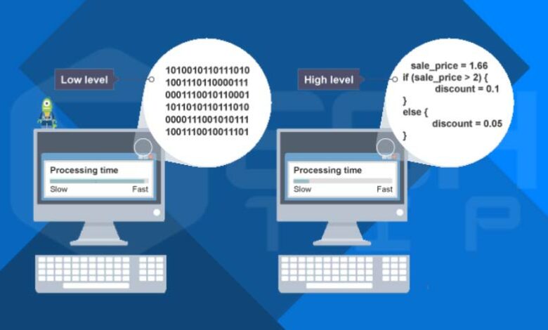 زبان برنامه نویسی سطح بالا در مقابل سطح پایین چه تفاوتی دارد؟