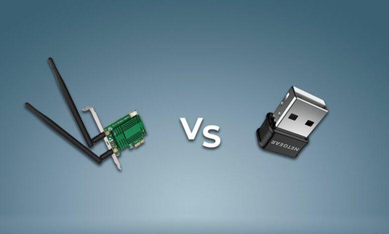 تفاوت کارت شبکه وایرلس "PCI-e" با کارت شبکه وایرلس "USB"