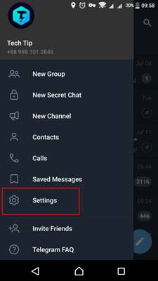 اضافه کردن پروفایل متحرک تلگرام