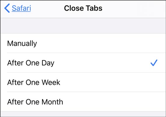 حذف تب های مرورگر سافاری به صورت خودکار در آیفون و آیپد