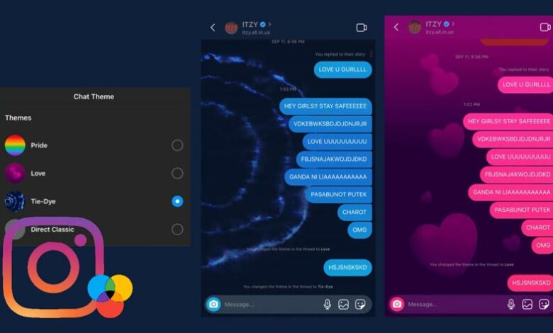 چگونه تم دایرکت اینستاگرام رو عوض کنیم؟