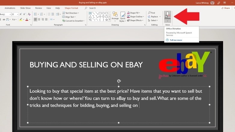 How to Dictate Text in Microsoft Office