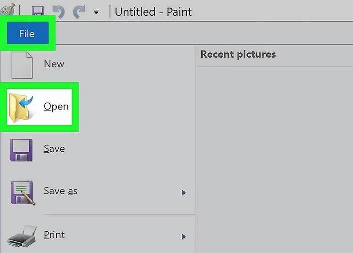 آموزش تغییر فرمت عکس  Using Paint in Windows