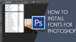 How to Add Fonts to Photoshop cover