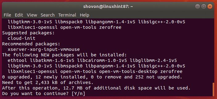 Installing Open VM Tools on Ubuntu VMware Virtual Machine