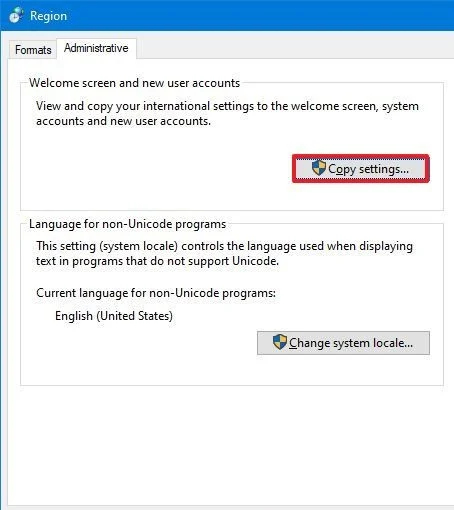 تغییر زبان سیستم ویندوز 10