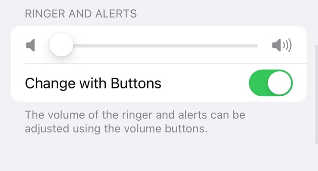 تنظیم صدا ور سیستم عامل iOS