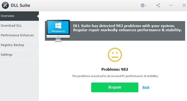 محیط کاربری DLL Suite