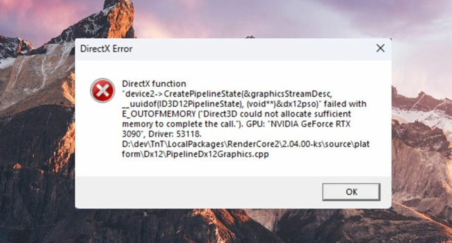 How-to-fix-Not-Enough-Memory-error-in-Direx-12