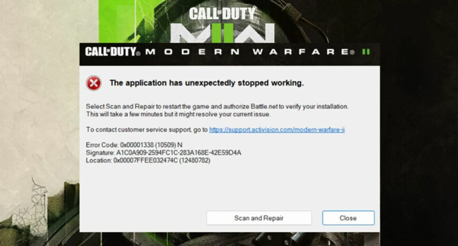 How-to-fix-error-0x00001338-in-Modern-Warfare