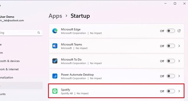 غیر فعال کردن برنامه های Startup با استفاده از برنامه مدیر وظیفه