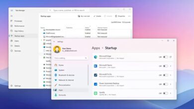 برنامه های استارت اپ ویندوز 11