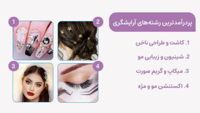 درآمد رشته های آرایشگری