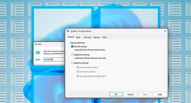 برنامه msconfig در ویندوز 11