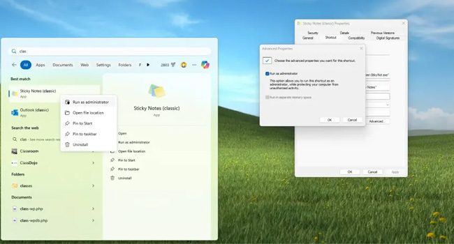 باز کردن برنامه با مجوز های ادمین در ویندوز 11