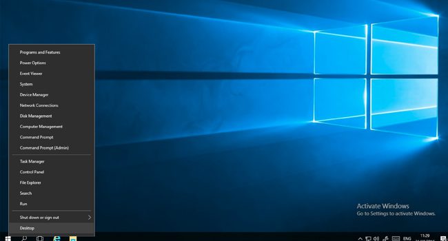 باز کردن computer management با استفاده از منوی پاوریوزر